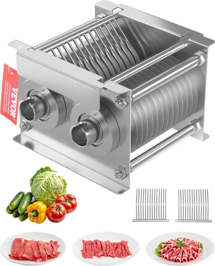 Vevor Vleessnijmachine Mes 7mm Roestvrij Staal voor SJY-DQ90 Vleessnijmachine