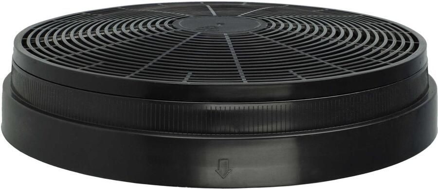 VHBW 4x actieve koolstoffilters compatibel met Respekta CH 44060-60 GA CH4090GN CH22098IX CH4060GN CH 4138 IX C afzuigkap 17 5 cm