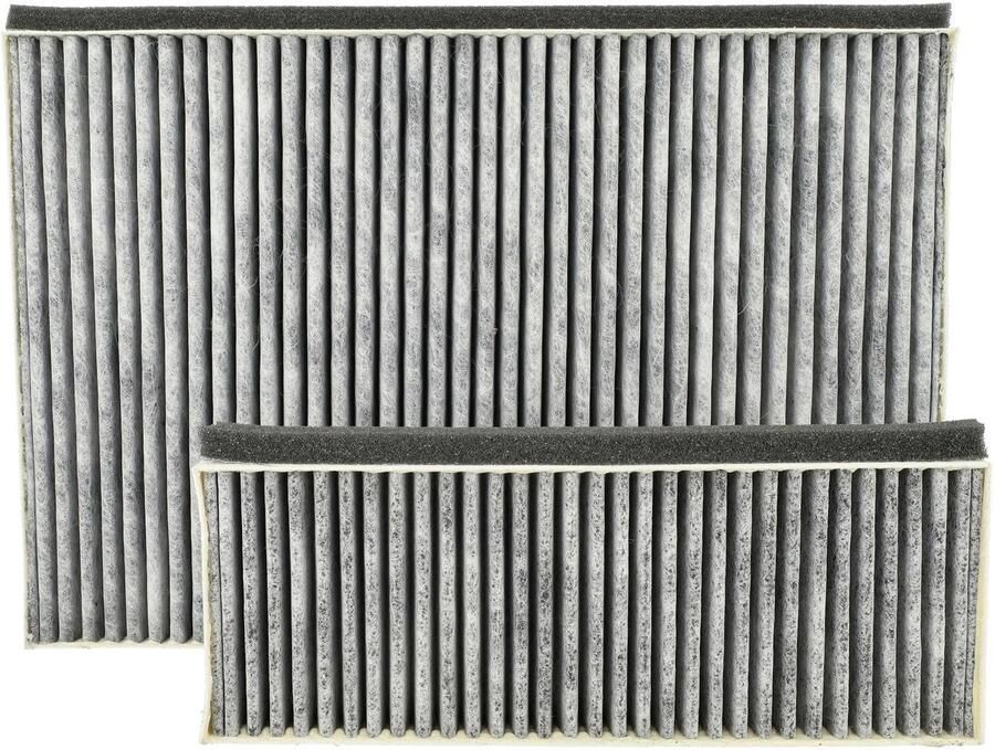 VHBW 4x vervangingsfilters voor Viva VVZ53V70 voor afzuigkappen 4x actieve-koolfilters grijs-wit