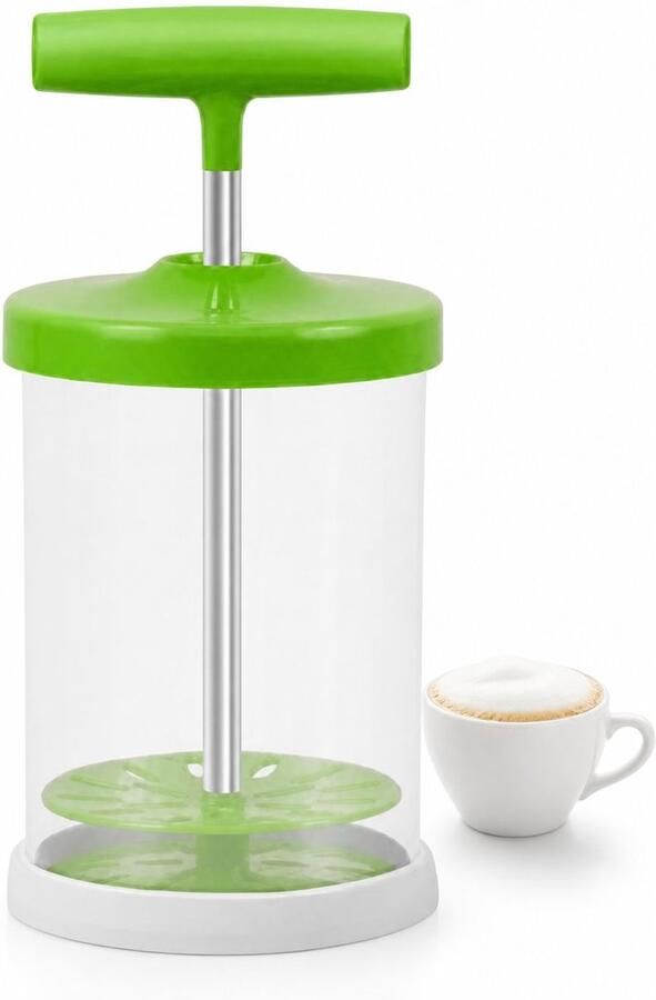 VHV Handmatige Melkopschuimer ABS Schuimer zonder Stroom Groen voor Cappuccino Koffie en Warme Dranken