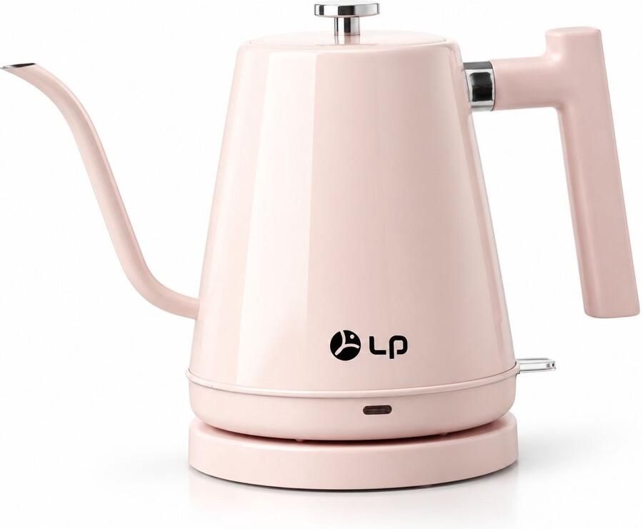 VHV Waterkoker retro Inhoud 800 ml RVS Elektrische Waterkoker Gooseneck Waterkoker Coffee Kettle Heet Water Ketel