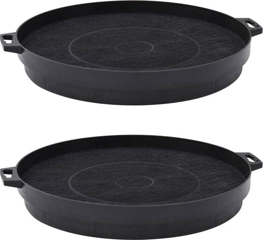 VidaXL Koolstoffilters voor afzuigkap 2 st 210 mm