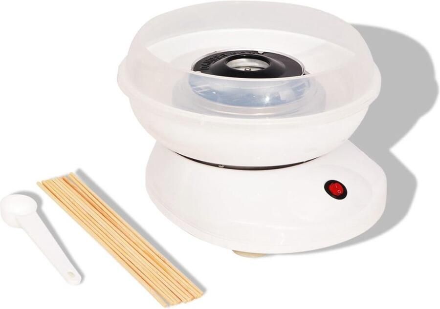 VidaXL Suikerspinmachine 480 W wit