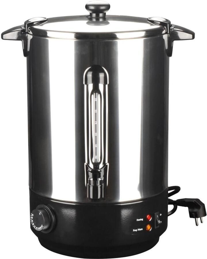 VidaXL VDXL Glühwein ketel 2500 W 15 L roestvrij staal