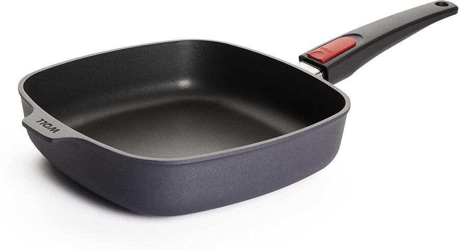 Vierkante koekenpan Diamantverzegeling Afneembare steel