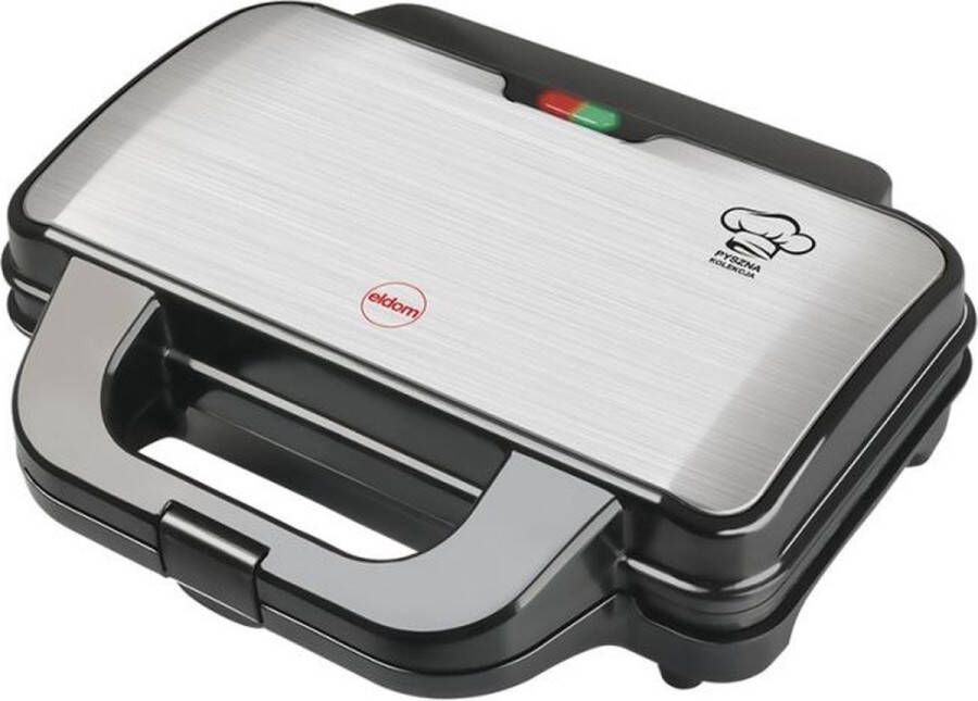 Viking Choice ELDOM WA100S Wafelijzer 1000W voor 2 grote wafels RVS