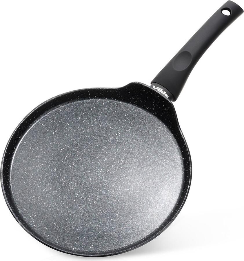 Vilde Black Line Granieten Pannenkoekenpan 24 cm Soft Touch Handvat