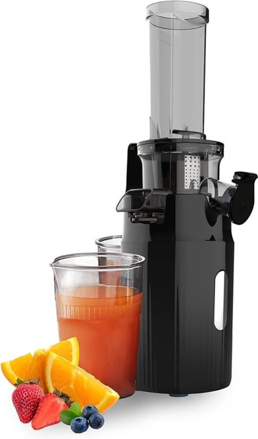 Vin Sapcentrifuges Groenten En Fruit – Slowjuicer Met 3 Snelheden – Sapcentrifuge 300ml slow juicer – Zwart