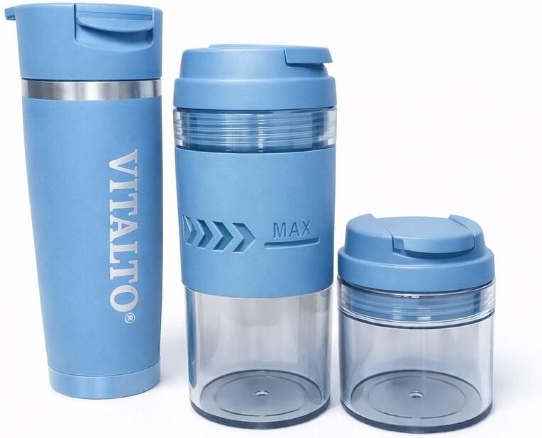 VITALTO V1 SERIES Draagbare Blender Portable Blender BPA vrij Smoothie maker Vaatwasserbestendig 700ML-USB-C Oplaadbaar Blauw