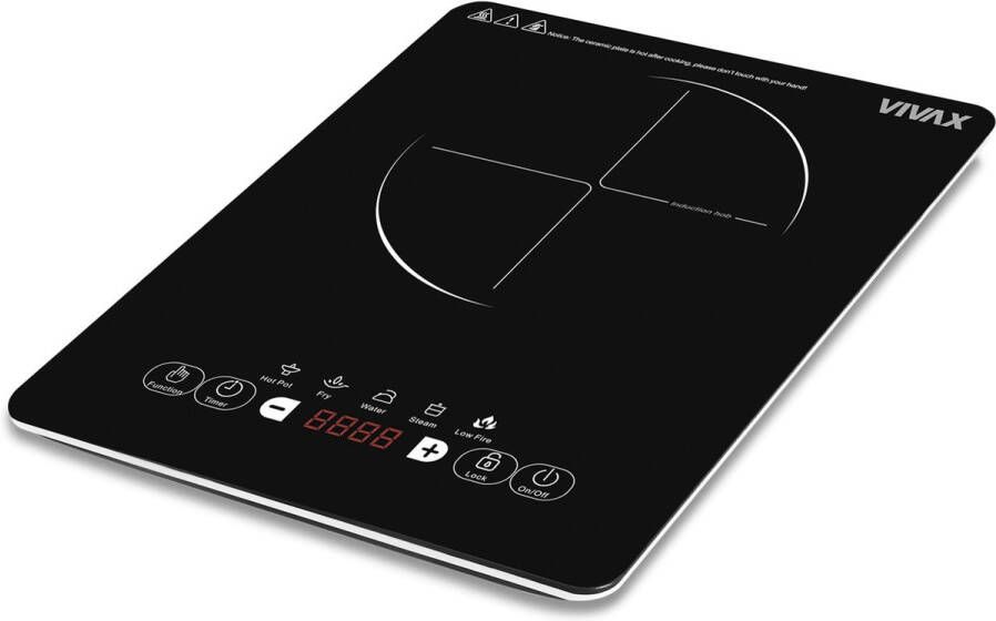 VIVAX inductieplaat HPI-1500TP enkele inductieplaat timer