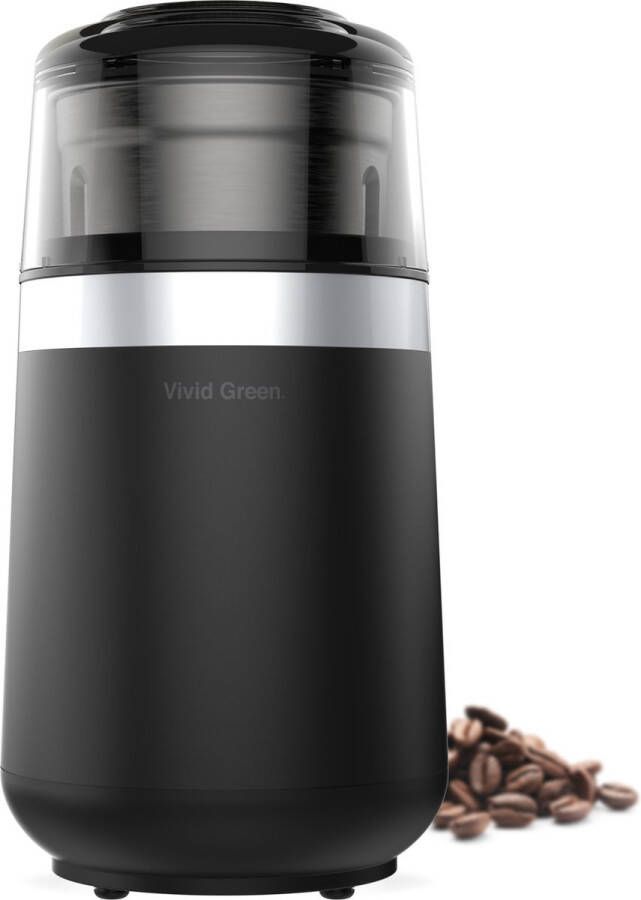 Vivid Green Elektrische Koffiemolen Koffiebonen Maler 180W Zwart BPA-Vrij - Foto 3