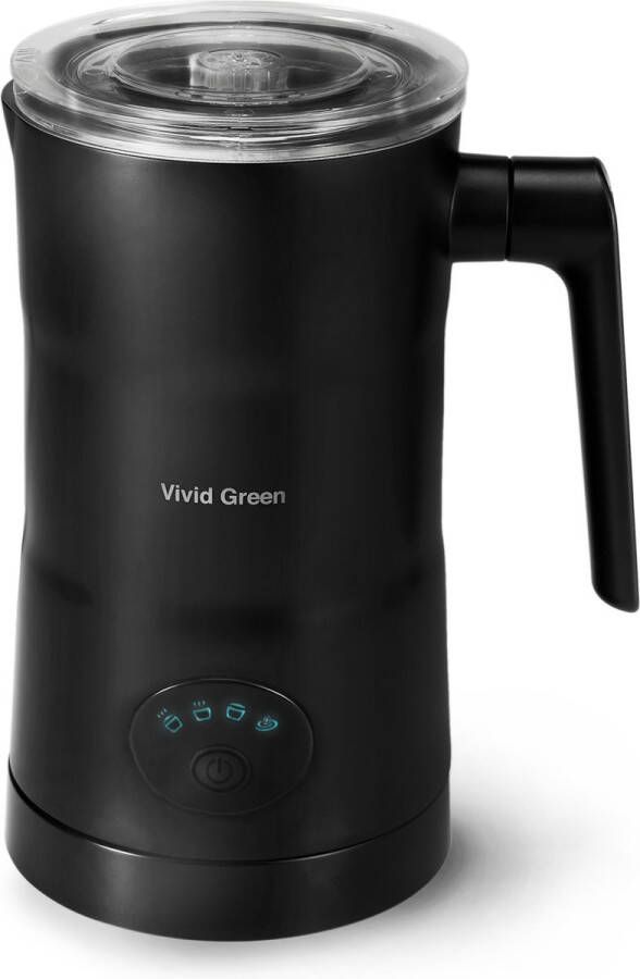 Vivid Green Melkopschuimer met Schenktuit Elektrisch 4-in-1 Melkopschuimers Melkschuimer Voor Melk Milk Frother Zwart - Foto 2