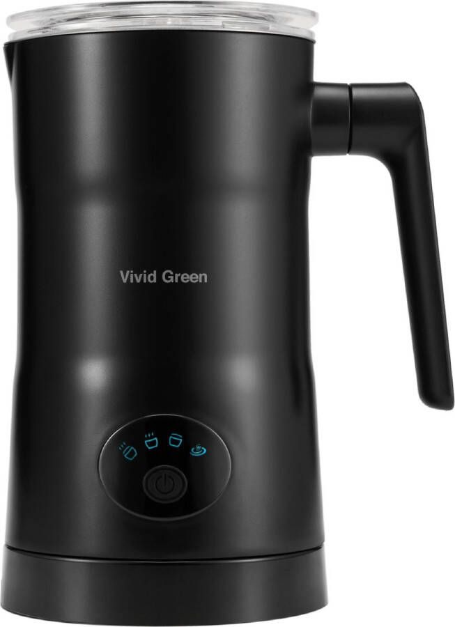 Vivid Green Melkopschuimer met Schenktuit Elektrisch 4-in-1 Melkopschuimers Melkschuimer Voor Melk Milk Frother Zwart - Foto 3