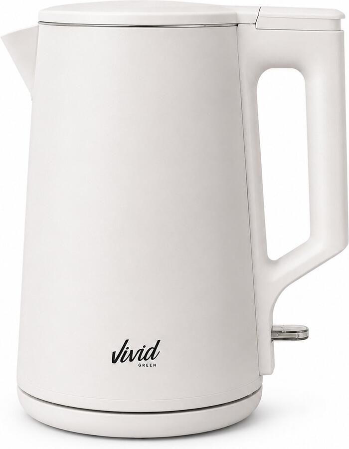 Vivid Green 2200W Waterkoker 1.7L BPA-vrij 360° Elektrisch RVS Creme