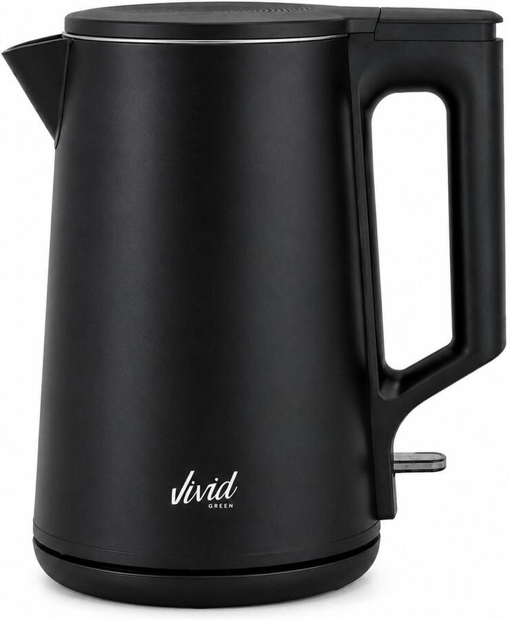 Vivid Green 2200W Waterkoker 1.7L BPA-vrij 360° Elektrisch RVS Zwart