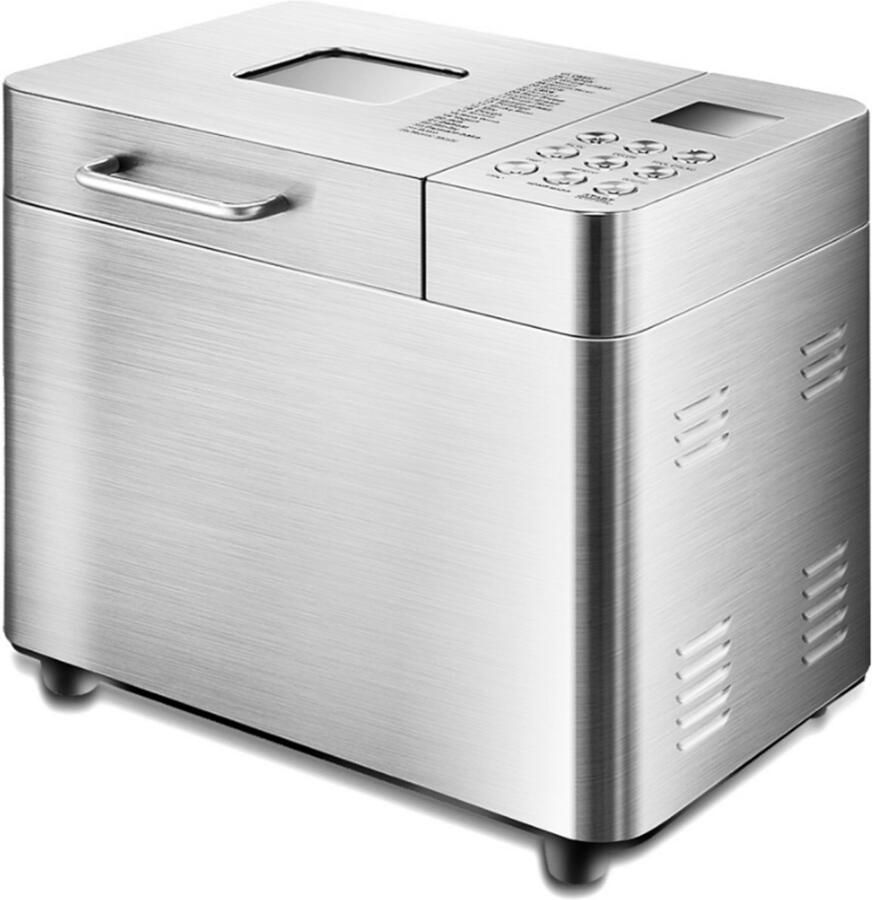 Vivid Green Broodbakmachine Warmhoudfunctie & Timer 18 programma's 500 1000 gram PFAS vrij Glutenvrij programma Broodmachine 600W RVS - Foto 2