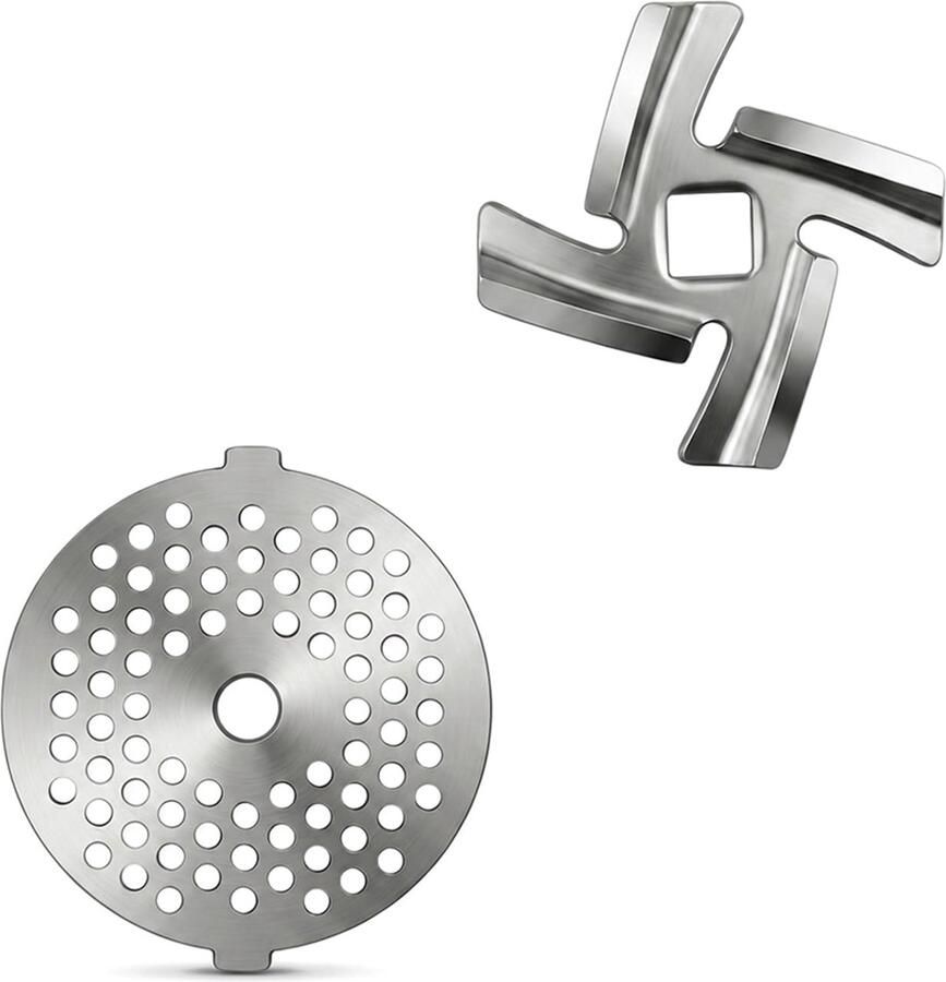 Vleesmolen Mes en Maalplaat Set van 54mm van RVS