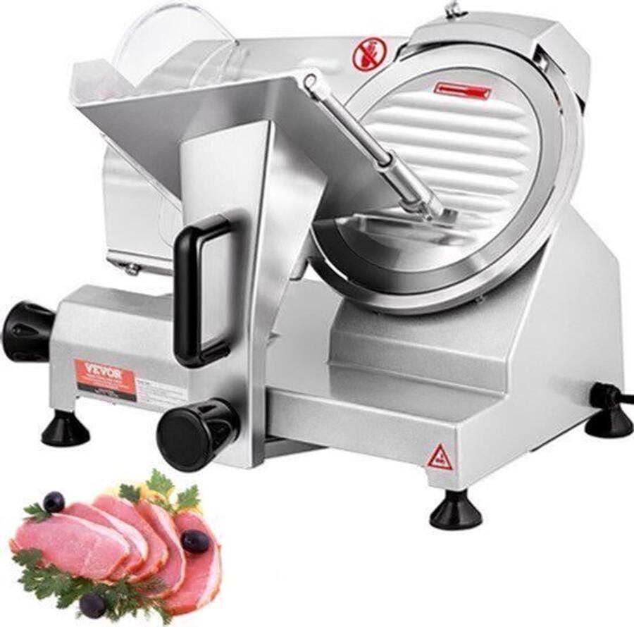 Vleessnijmachine Elektrisch 10 Inch Mes 200 W Vermogen Koolstofstaal Voor Vlees En Kaas Keuken Snijmachine