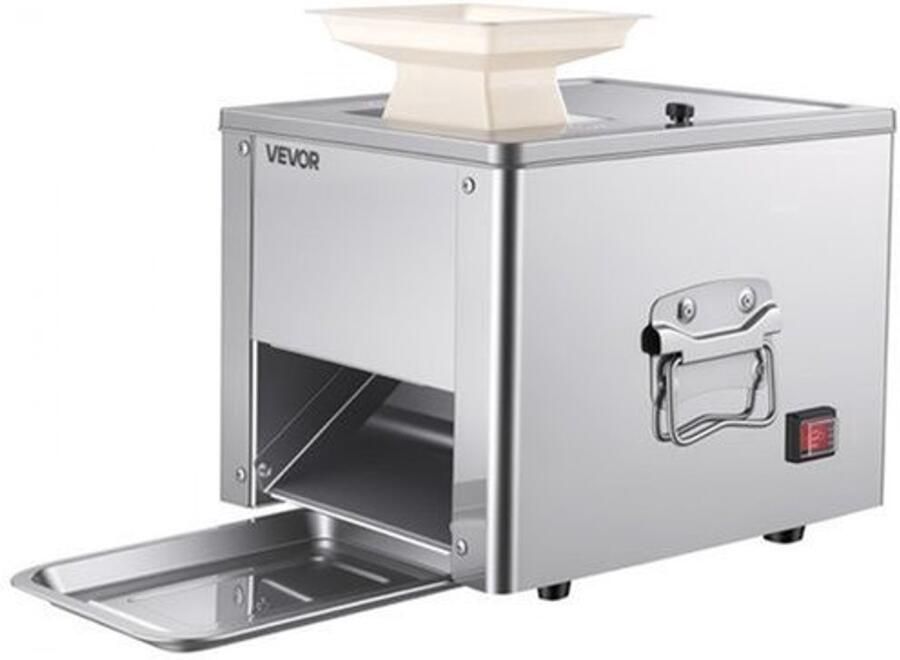 Vleessnijmachine Elektrisch 550 W Vermogen 3 5 mm Snijdikte RVS Messen Commercieel Gebruik Voedselsnijder