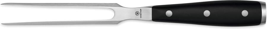 Vleesvork Gesmeed staal 16 cm Zwart