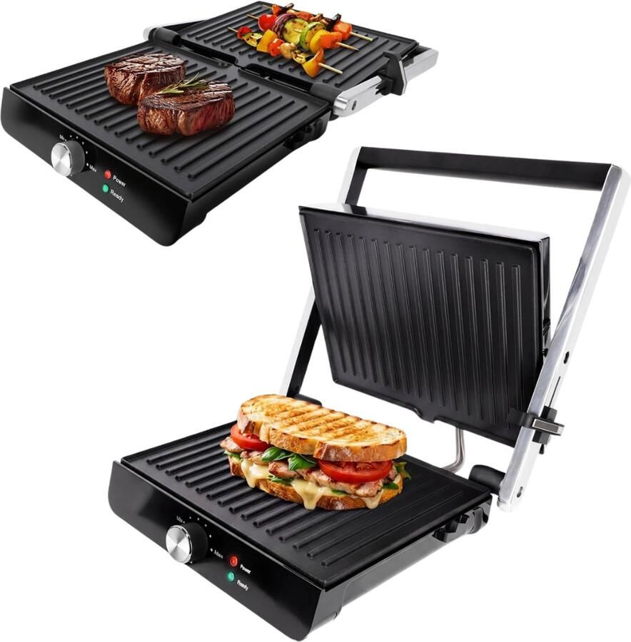 VLSelect Contactgrill Tosti Apparaat Grill apparaat