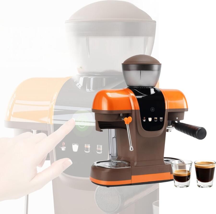 VLSelect Espressomachine Bonen Koffiemachine Bonenmaler