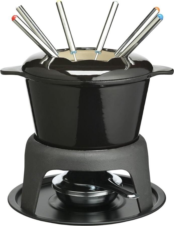 VLSelect Fonduepan Fondueset Hotpot Gietijzer