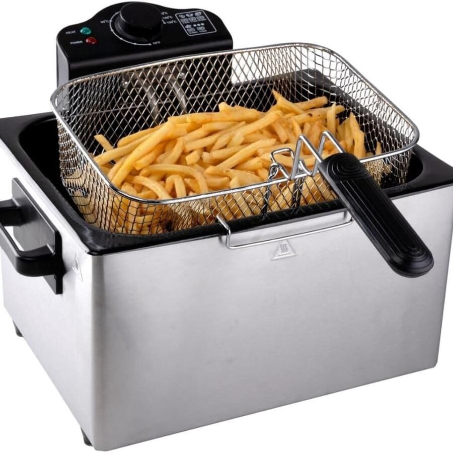 VLSelect Frituurpan Friteuse Frituurketel Voor Alle Warmtebronnen