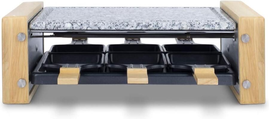 VLSelect Gourmetstellen Gourmetset Grill-En-Bakplaat Met Granietsteen