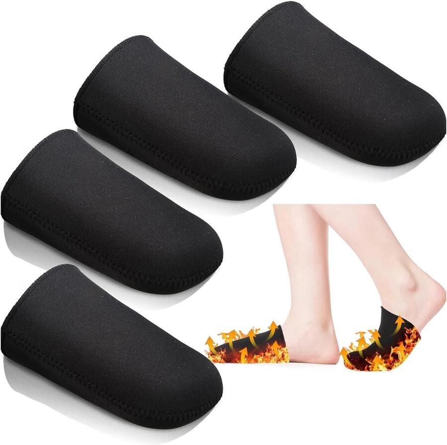 Voetverwarmers 2 paar 3 mm dik unisex