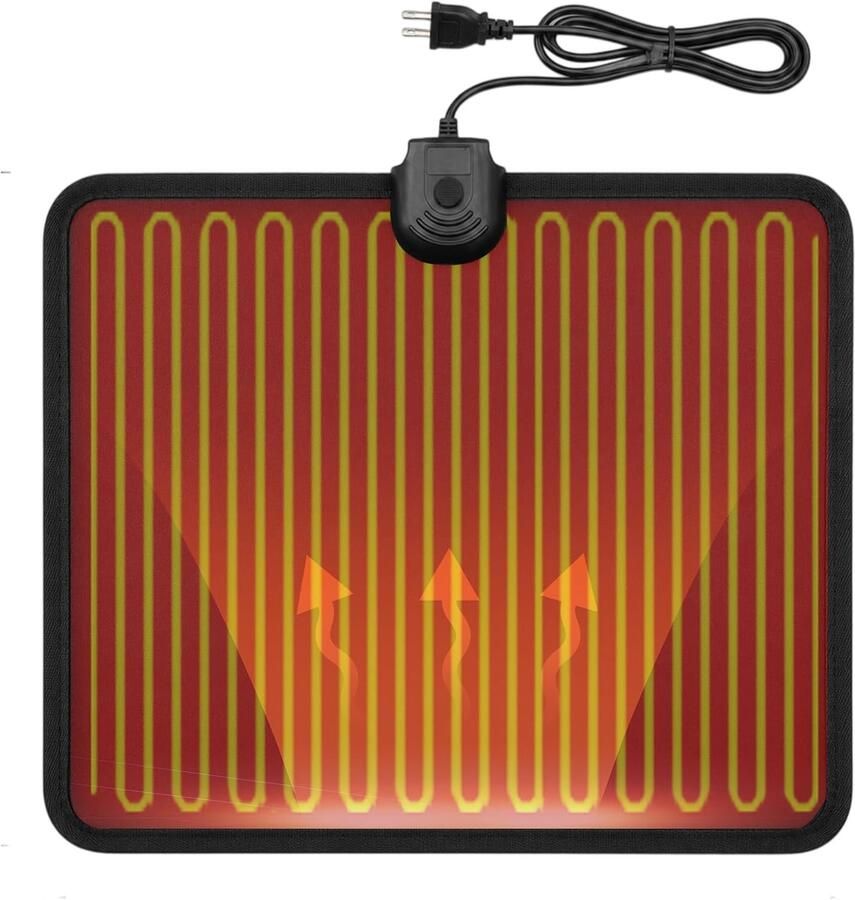 Voetverwarming met thermostaat 50 x 40 cm 7 warmtestanden timer 4 uur