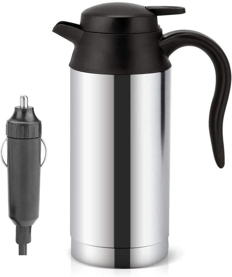 Vrachtwagen waterkoker 750ml 24V elektrische auto-kooktoestel met sigarettenaansteker en oplader (24V)