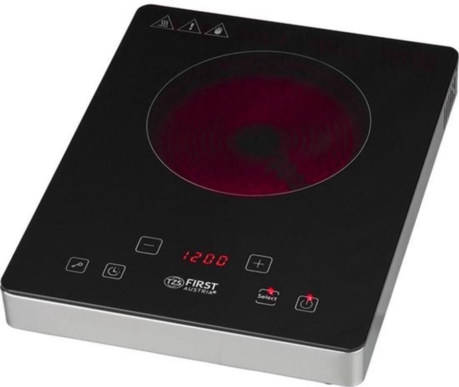 Vrijstaande Elektrische Kookplaat Infrarood 2000 W Vermogen 175 mm Diameter Glaskeramiek Draagbaar Kooktoestel