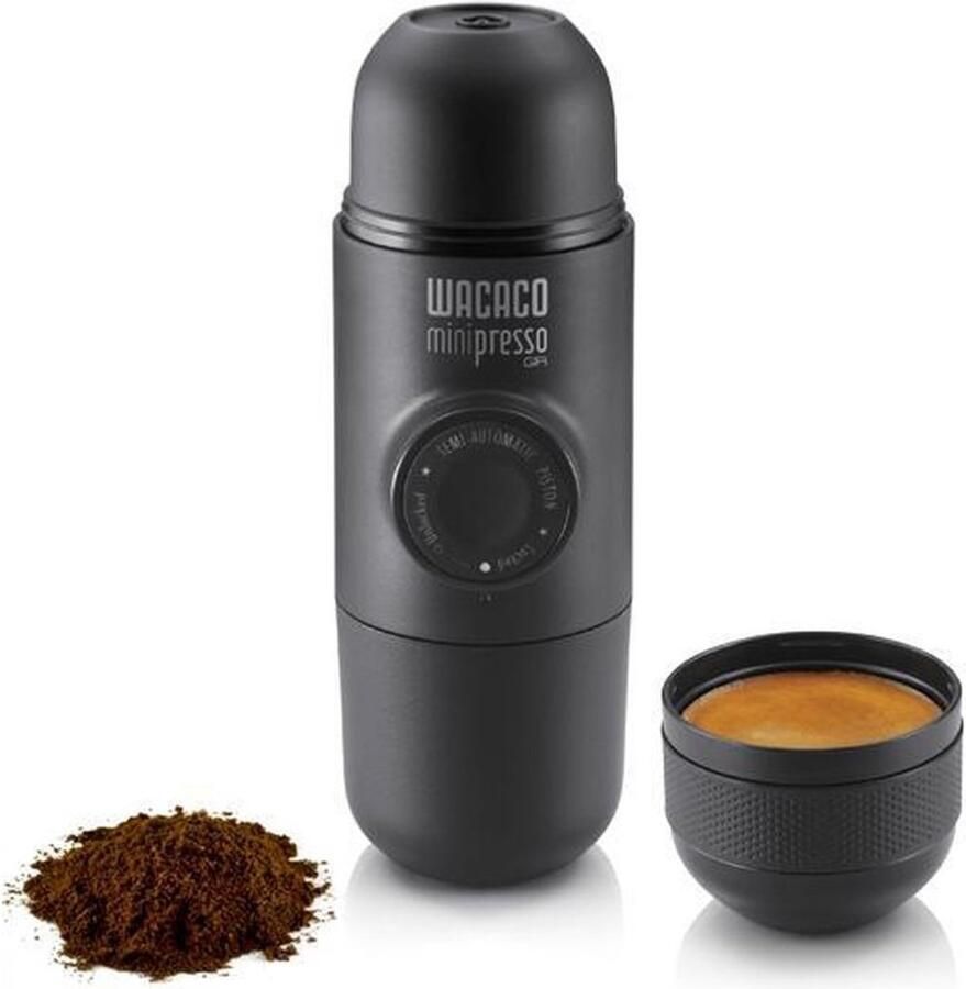 Wacaco Mini Espresso GR Portable Koffie Maker Koffie Maker voor Onderweg Zwart