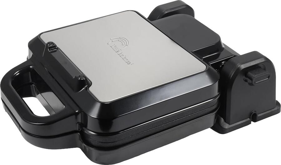 Wafelijzer Elektrisch Draaibare Sokkel XXL-Platen 22x18cm PFAS-Vrij Antiaanbaklaag Regelbare Thermostaat tot 220°C Belgische Wafels