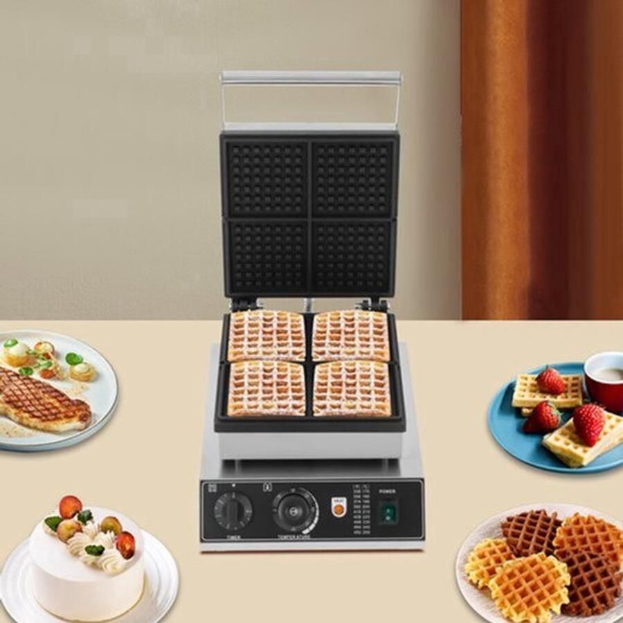 Wafelijzer Enige Uitvoering Elektrisch 11.0 Kg 45x36x30 Cm Keukenapparaat