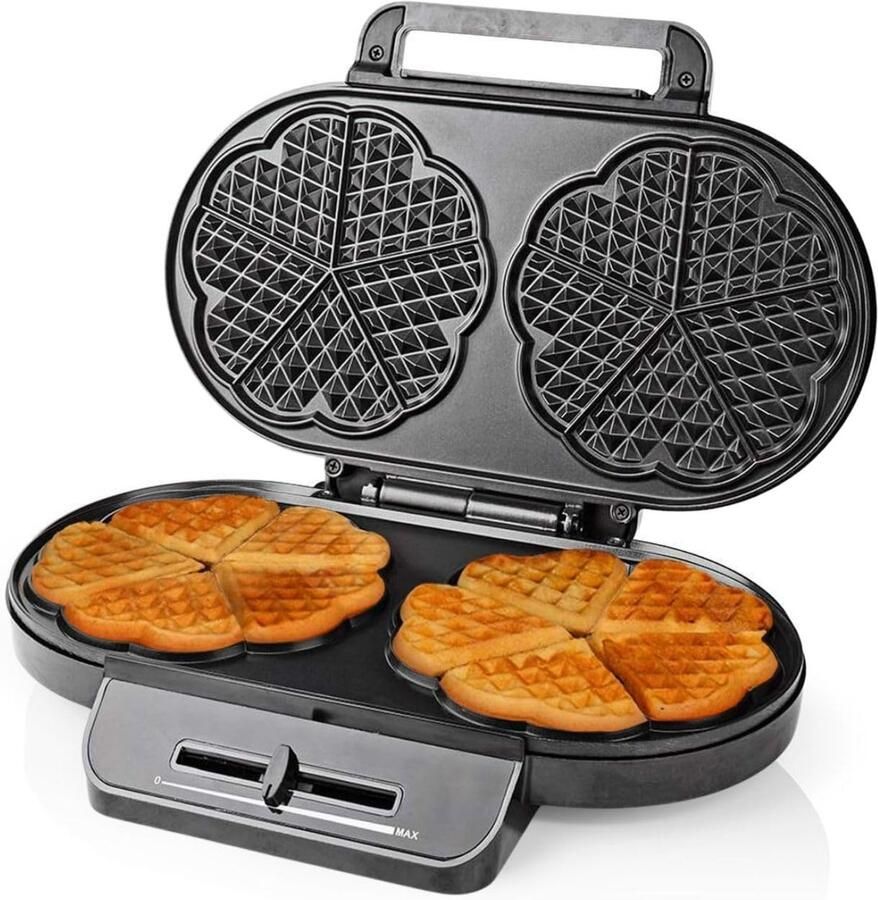 Wafelmaker voor Hart Wafels met Automatische Temperatuurregeling