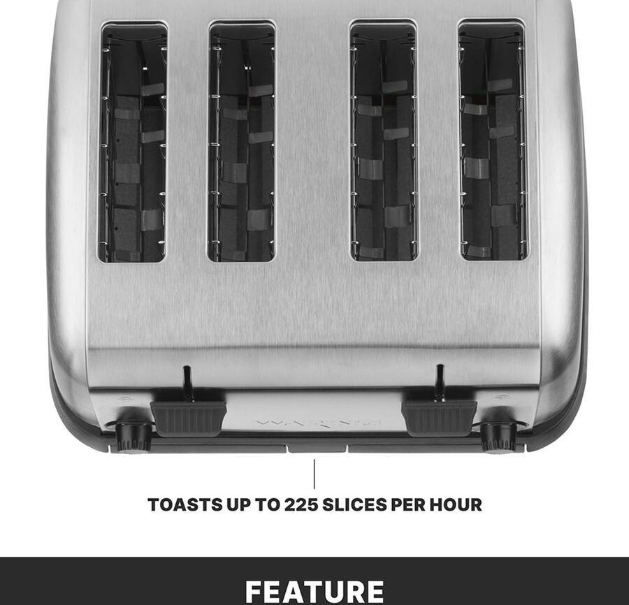 Waring Commercial Waring Broodrooster bread Toaster Brushed stainless heavy duty grey - Foto 2