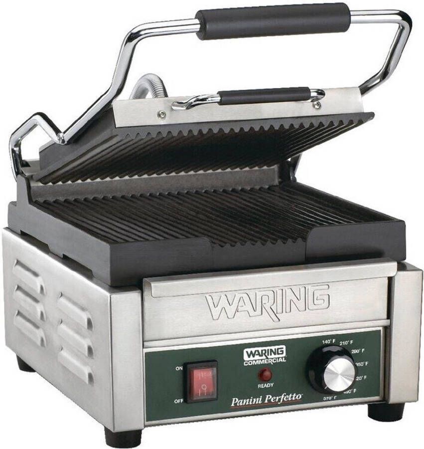 Waring Enkele Panini Grill WPG150K Commercial CF230 Horeca & Professioneel