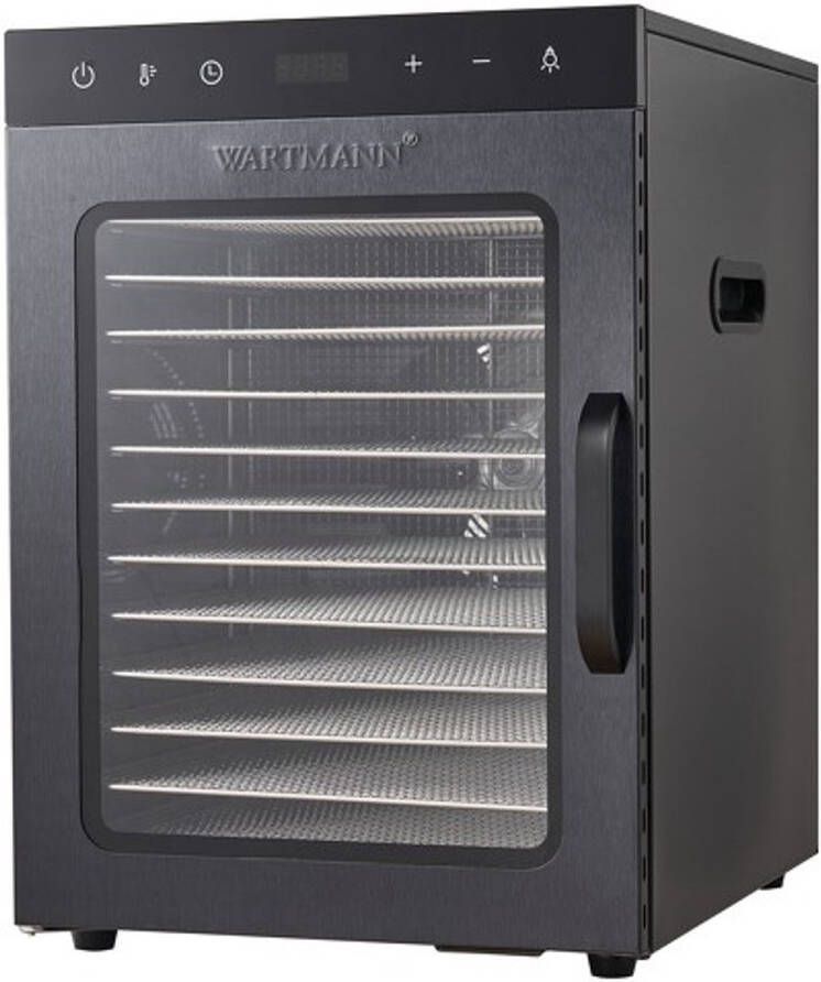 Wartmann Droogoven voedseldroger dehydrator WM-2512 DH 12 laden zwart roestvrijstaal - Foto 2