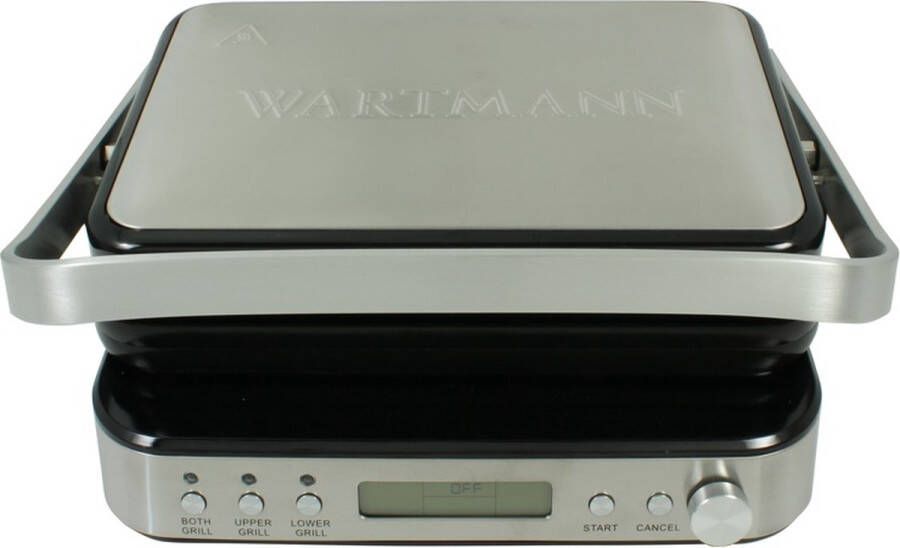 Wartmann WM-2208 CG Keramische contact grill tosti apparaat wafelijzer PFAS vrij RVS