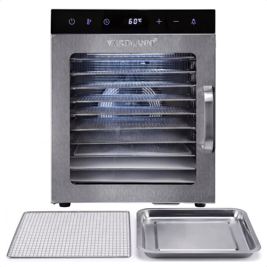 Wartmann 2110 DH voedseldroger droogoven dehydrator RVS 10-laags