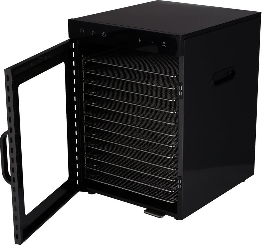 Wartmann Voedseldroger 12 Laags Droogoven Dehydrator Dubbelwandig RVS Vaatwasserbestendige Onderdelen Ruime Capaciteit Nikkelvrij Stil WM 2512 DH