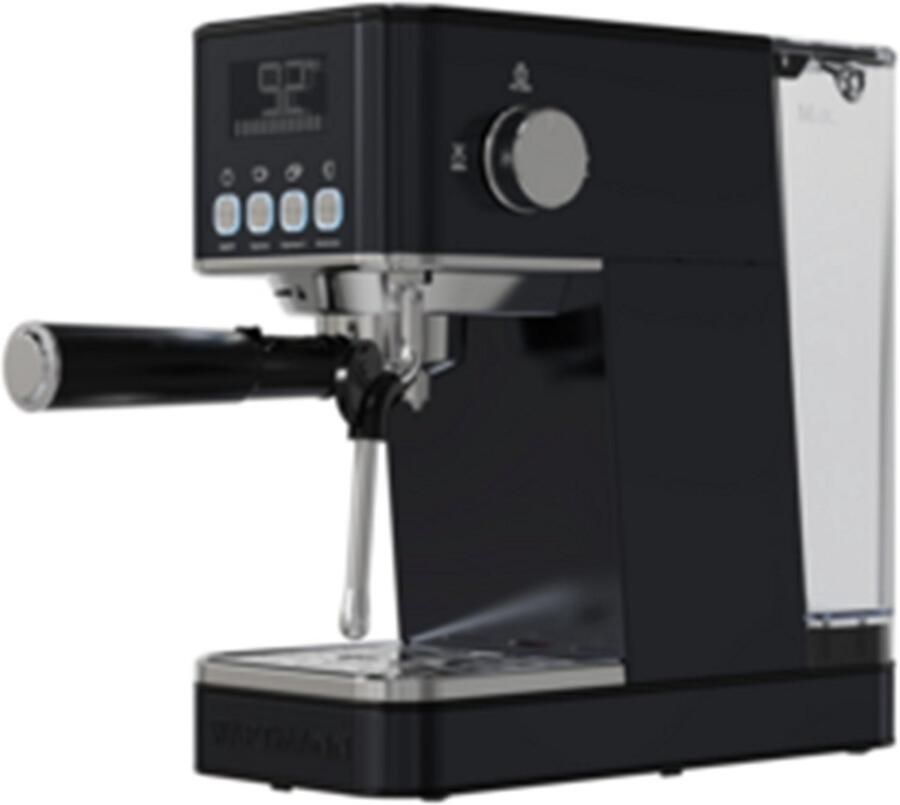 Wartmann WM-2501 EM (270277) Espressomachine 20 Bar – Voor Capsules & Gemalen Koffie met Stoompijp Zwart