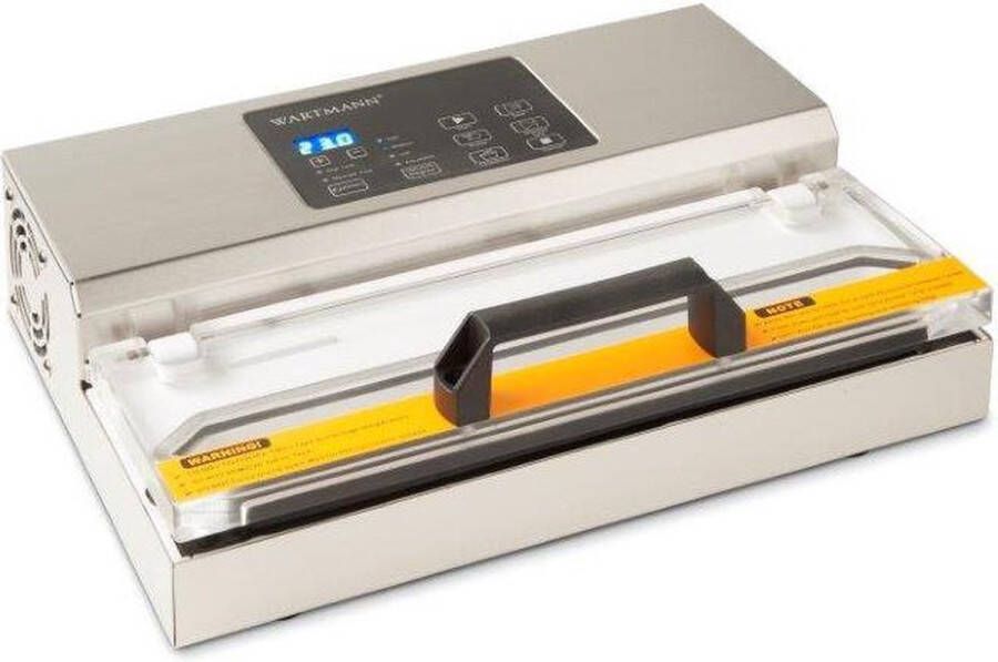 Wartmann WM1506 Elite Vacumeermachine 100 st. Vacuumzakken (20*30cm) Professionele Vacuümsealer incl. e-book