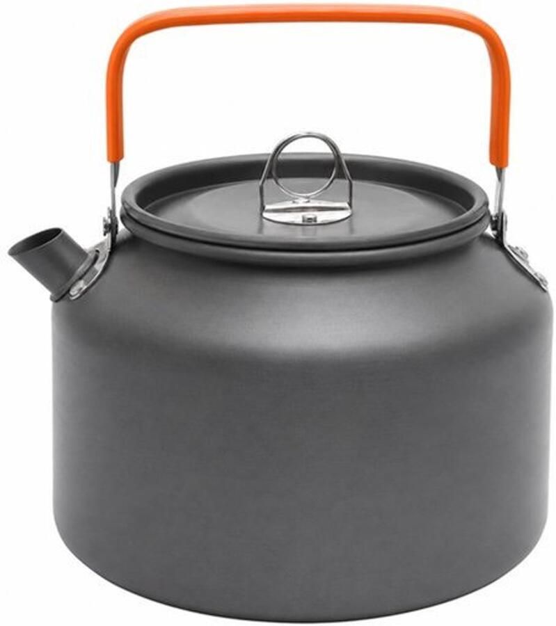 Waterkoker Camping Edition 1 8L: ultralichte camping waterkoker aluminium met anti-hete handgreep snelle verwarming voor 1-2 personen outdoor