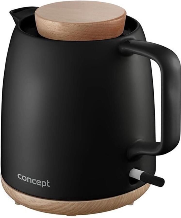 Waterkoker Keramisch 1 Liter Inhoud 1200 Watt Vermogen Zwart Elektrische Waterkoker Voor Keuken En Koken