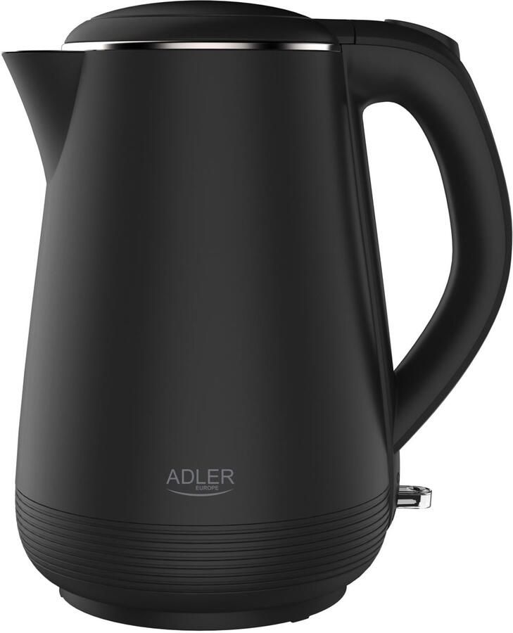 Waterkoker klein 1L max. 1200W dubbelwandig zwart