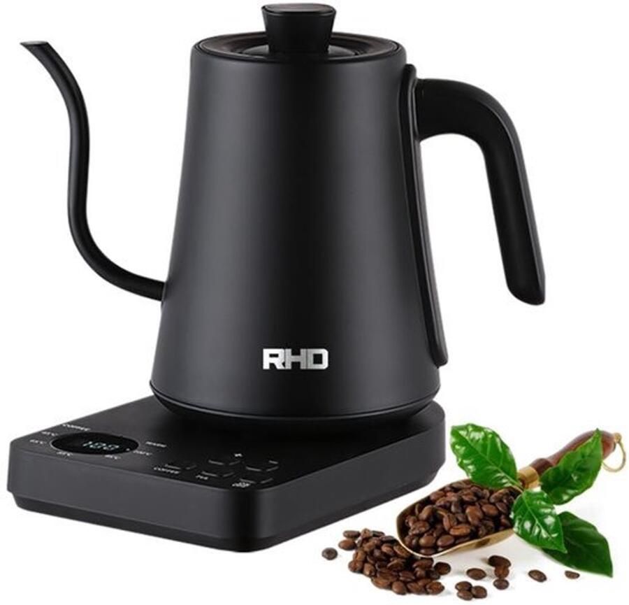 Waterkoker met Zwanenhals 1 0 L 1000W RVS 304 Touch-Bediening