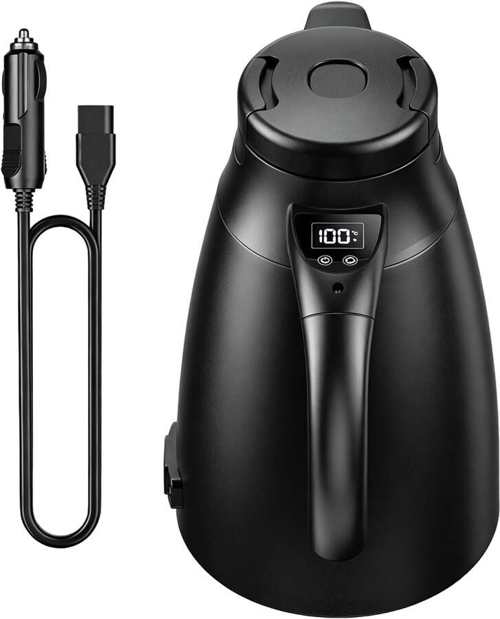 Waterkoker reiswaterkoker roestvrij staal 12 V 24 V voor auto 1 2 l